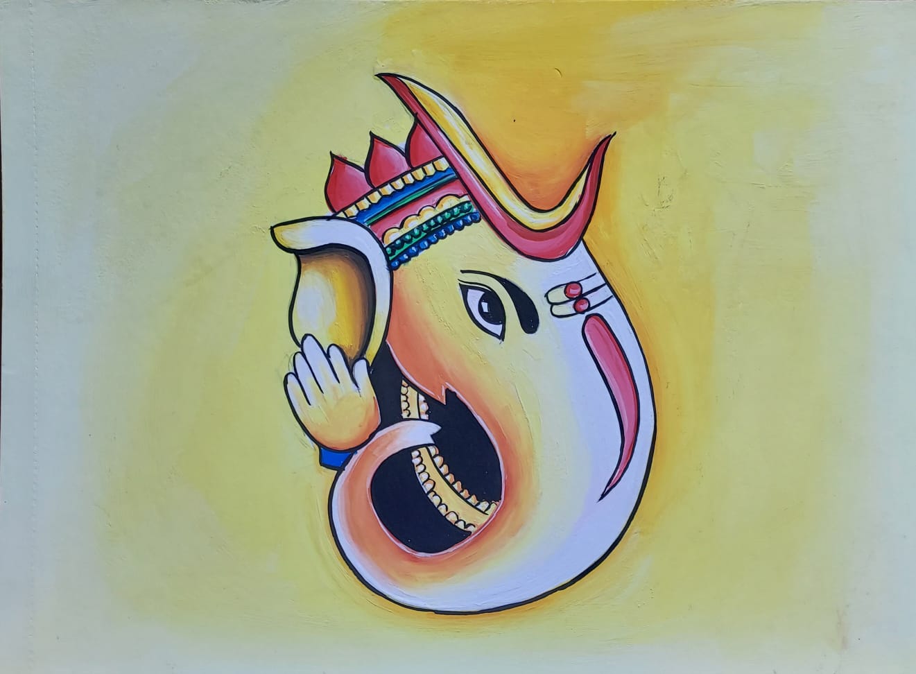 Lord Ganesha — Acrylic on board